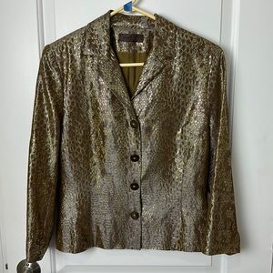 Devernois Gold Scale Blazer Stunning Medium - Large